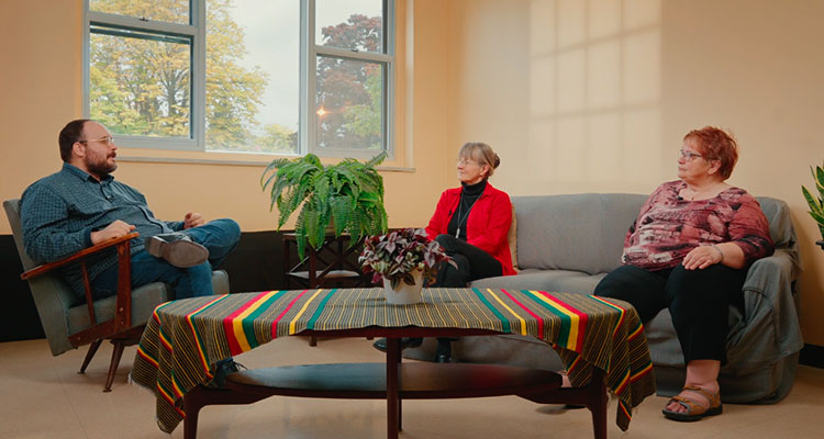 Jean-Guy Gendron, Josée Desrosiers et Alessandra Santopadres