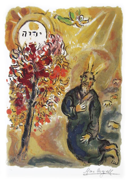 Oeuvre de Marc Chagall- Le buisson ardent