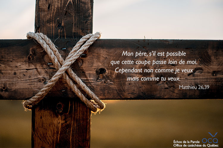 La Pasion aujourd'hui Extrait de l'évangile selon Matthieu 26