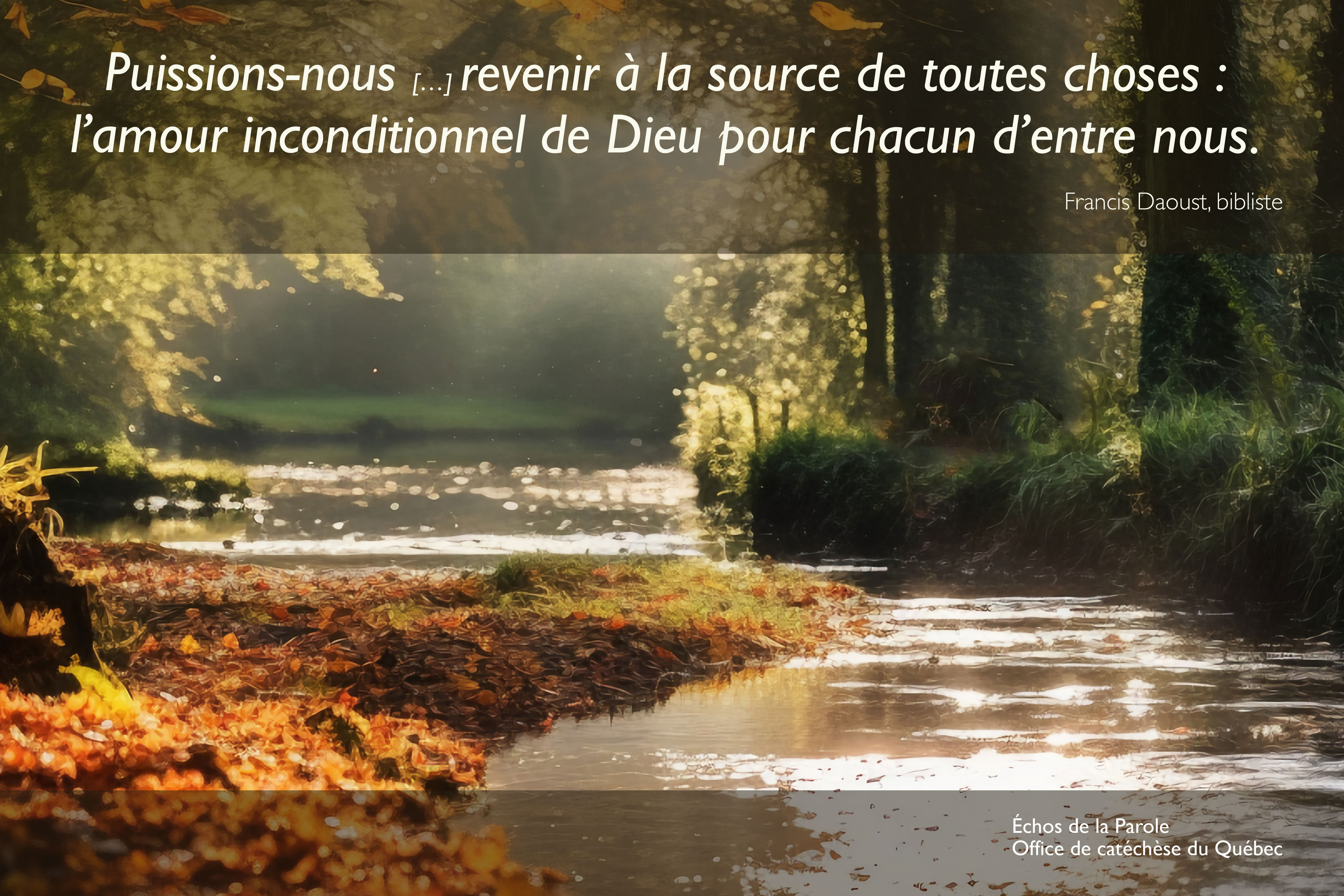 Source en automne